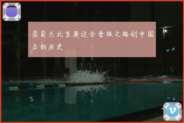 栾菊杰北京奥运会晋级之路创中国击剑历史